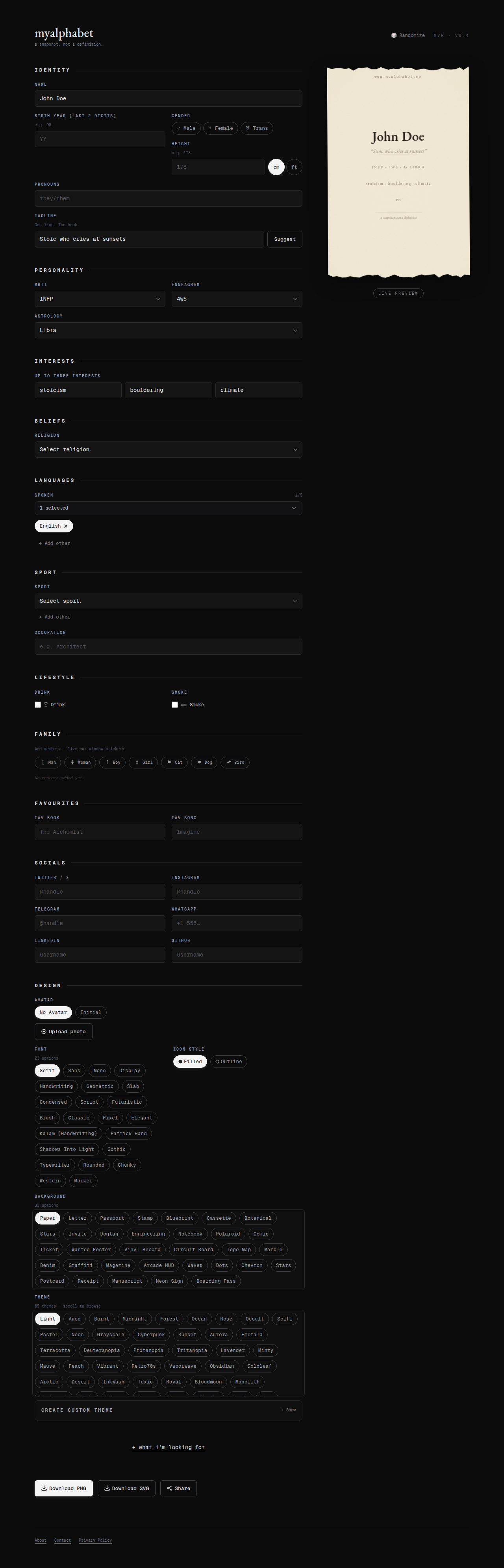 MyAlphabet screenshot